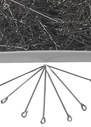 Булавки портновские pack 3см цельнометаллические с ушком никелированные 500шт/уп (6588)