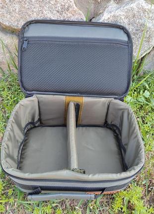 Рыболовный чехол органайзер сумка для 2 фидерных и карповых катушек снастей1 фото