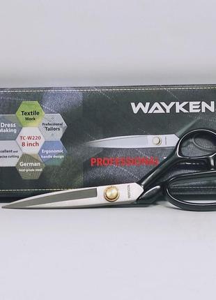 Професійні кравецькі ножиці tc-w300 wayken 300мм (12") леза - німецька інструментальна сталь (6716)