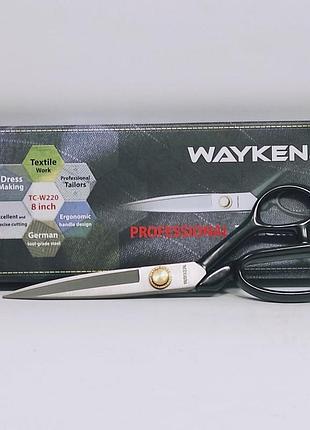 Професійні кравецькі ножиці tc-w300 wayken 300мм (12") леза - німецька інструментальна сталь (6716)