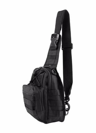 Тактический рюкзак eagle m02b oxford 600d 6 литр через плечо black3 фото