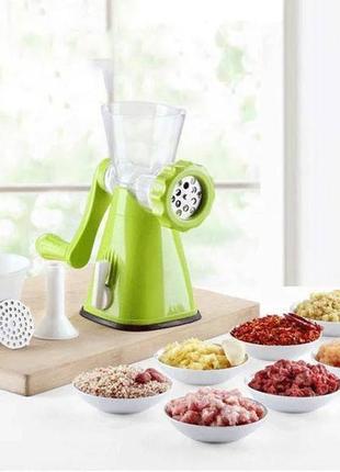 Мясорубка ручная multi function mincer зеленая