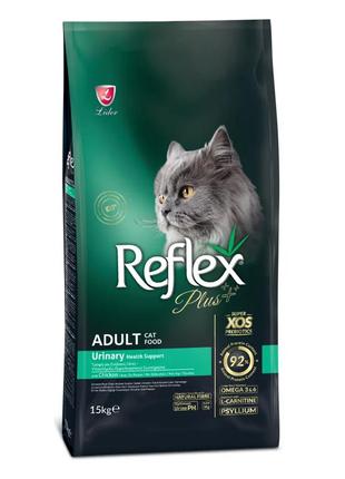 Reflex plus сухий корм для котів урінарі з куркою 15 кг