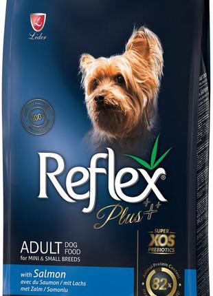 Reflex plus сухий корм для собак малих порід з лососем 8 кг1 фото