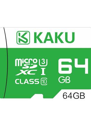 Карта памяти 64gb microsd kakusiga ultra uhs-1 class 10 r100mb/s (ksc-434-64g)