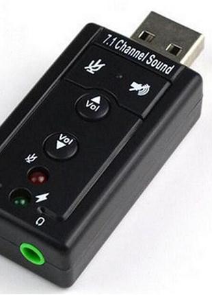 Универсальная звуковая карта usb virtual 7.1 audio 3d sound card
