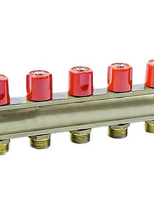 Коллектор 1 "х5х3/4" наружная резьба с вентелем bianchi (50381)