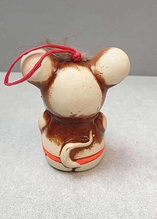Статуэтка фигурка б/у фигурка мышь с подковой