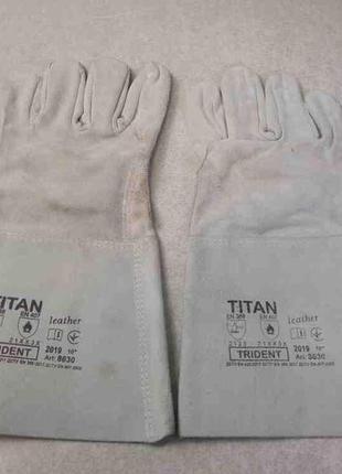 Робочий одяг і взуття б/у рукавички trident titan 8630 краги для зварювання3 фото