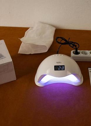 Професійна лампа для гель-лаку uv lamp professional nail led з таймером 48w 2021