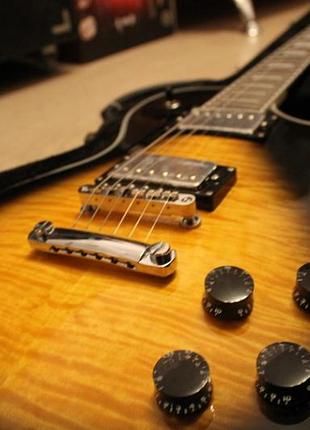 Электрогитара gibson les paul custom black sun china