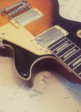 Электрогитара gibson lp les paul standard sunburst china1 фото