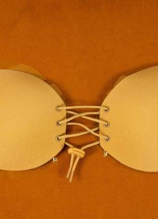 Бюстгальтер самотримаючий без бретельок push-up (bra size a)1 фото