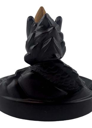Подставка под благовония дымный фонтан  драконий омут матовый жидкий дым + 5 конусов в подарок 350634 фото