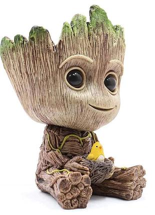Квітковий горщик кашпо primo грут groot для квітів і канцелярії (gr-06)
