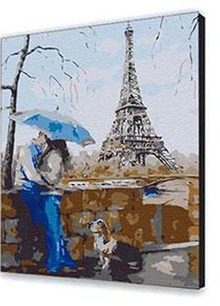 Картина за номерами романтика  любов у парижі 40х50 см арт-крафт 10012-ac