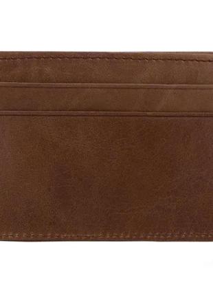 Кредитниця primo card holder - dark brown2 фото