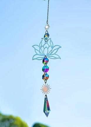 Сонцелов ловець сонця квітка лотоса сріблястий fk028-1