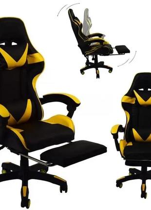 Геймерские кресла желтого цвета, компьютерное ортопедическое кресло для геймеров borno prestige для игр дома7 фото