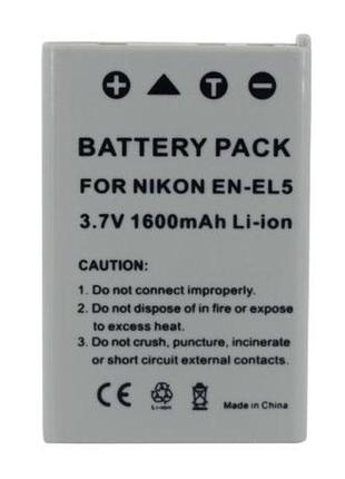 Акумулятор digital для фотоапарата nikon en-el5 (1600mah)