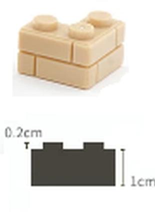 Конструктор кутовий будівельний кубик блок для 10 шт