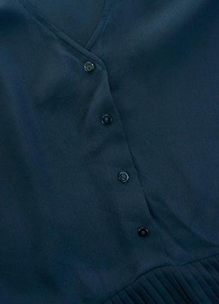 Блузка плісе на гудзиках zara2 фото