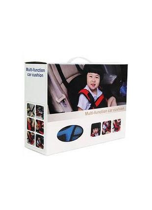 Автокресло детское w-m1 wj16 (black blue) | бескаркасное авто кресло