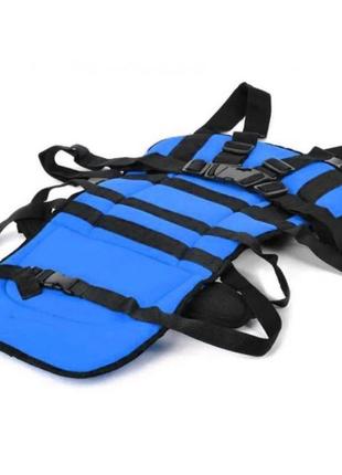 Автокресло детское w-m1 wj16 (black blue) | бескаркасное авто кресло