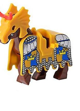 Мини фигурка рыцарский конь лошадь к средневековым рыцарям