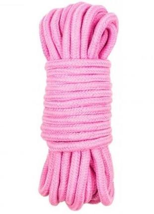 Мотузка для зв'язування 5 метрів, рожева