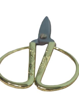 Ножиці універсальні для шиття та рукоділля з золотими ручками de xian 193mm (7.5") к45 (6671)7 фото