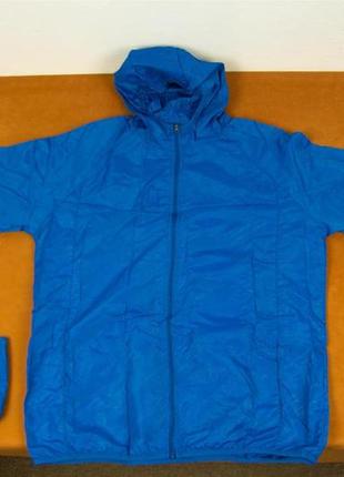 Куртка, ветровка, дождевик, синяя, 3xl4 фото