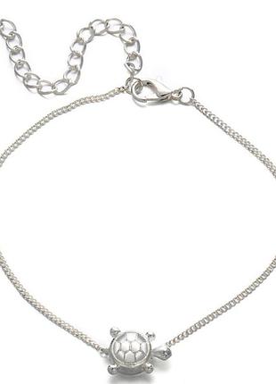 Браслет на ногу (анклет) primo turtle - silver