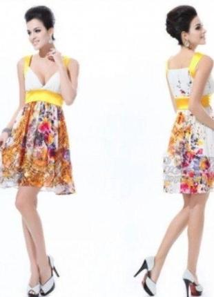 Распродажа! изящное платье с цветочным принтом