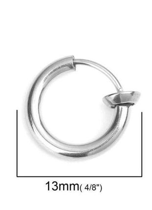 Септум-обманка finding кольцо имитация пирсинга носа уха из нержавеющей стали сталистый 13 мм х 12 мм2 фото