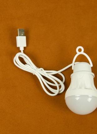 Usb led lamp лампа ліхтарик у формі лампочки light bulb 5 watt