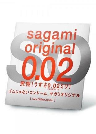 Полиуретановые презервативы sagami original 0.02мм, 1 шт