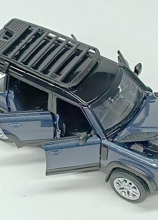 Машинка автопром land rover defender 1:32 синий 68416-1