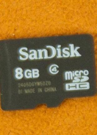 Карта памяти microsd sandisk 8gb