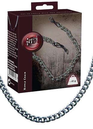 Затискачі петельки для сосків з ланцюгом "heavy metal nipple chain" від orion