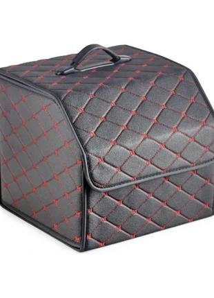 Органайзер автомобільний primolux org-01 саквояж у багажник 31x31x28 см - black/red