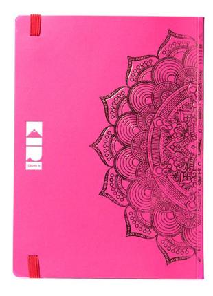 Щоденник-мотиватор недатований "мандала малиновий колір" 21203-kr нанокрафт у книжковій палітурці2 фото