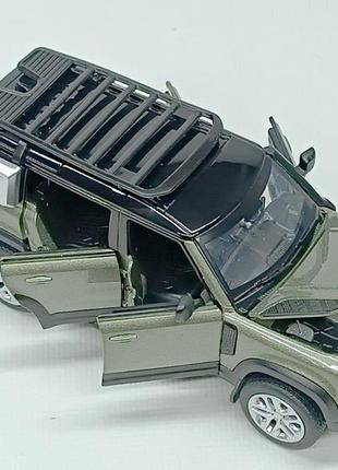 Машинка автопром land rover defender 1:32 зелена 68416-3