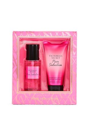 Подарунковий набір victoria's secret pure seduction duo mini mist & lotion