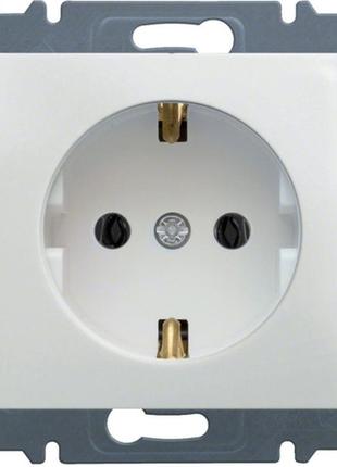 Розетка с заземлением lumina-2 16а/230в белая