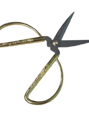 Ножницы универсальные для шитья и рукоделия с золотыми ручками de xian 153mm (6") к43 (6659)2 фото