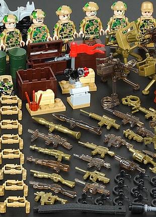 Подарочный набор конструктор конструктор фигурки военные спецназ альфа swat ссо для лего