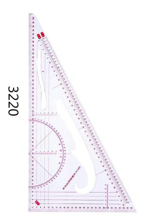 Набор лекал линеек портновских для шитья построения выкроек 7 штук (6084)5 фото