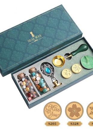 Набір для створення воскових печаток sealing wax set sp272 spring set