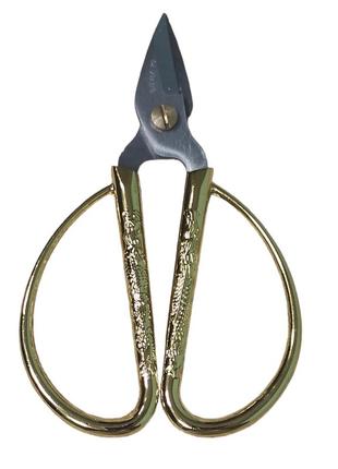 Ножницы универсальные для шитья и рукоделия с золотыми ручками de xian 115 mm (4.5") в12 (6660)